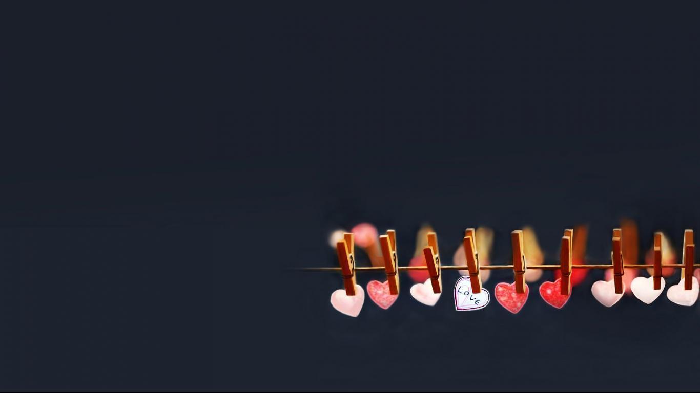 Love clip desktop background Picture 1366x768 widescreen HD