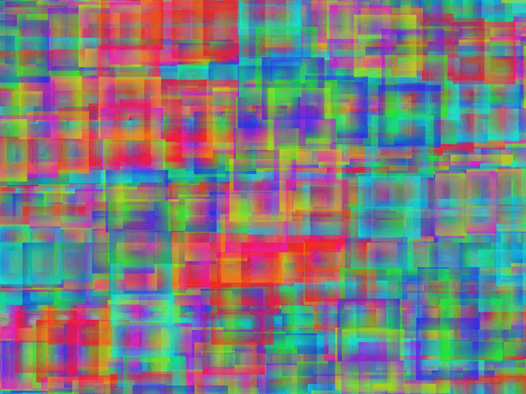 Rainbow Squares Desktop Wallpaper