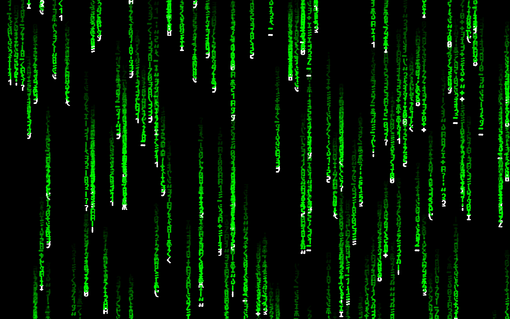 green matrix code wallpaper
