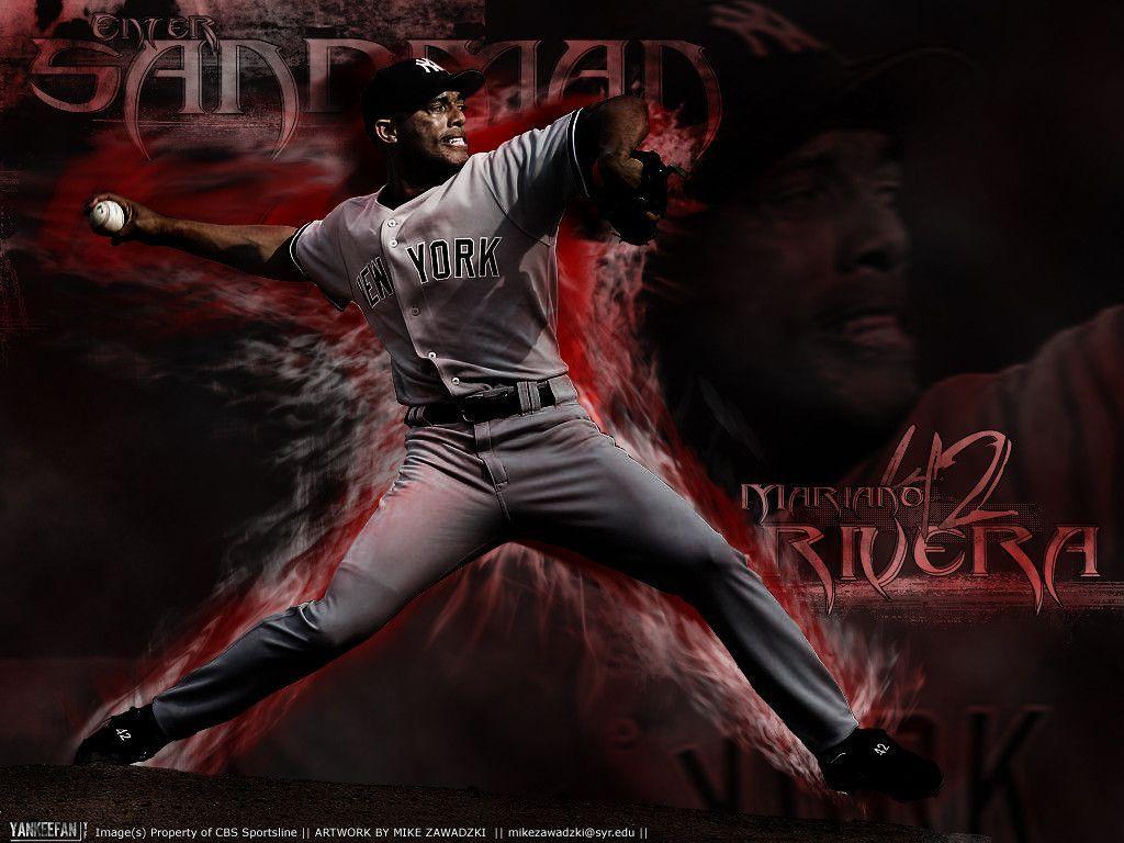 Mariano Rivera #42 Art  Baseball wallpaper, Baseball art, Mlb