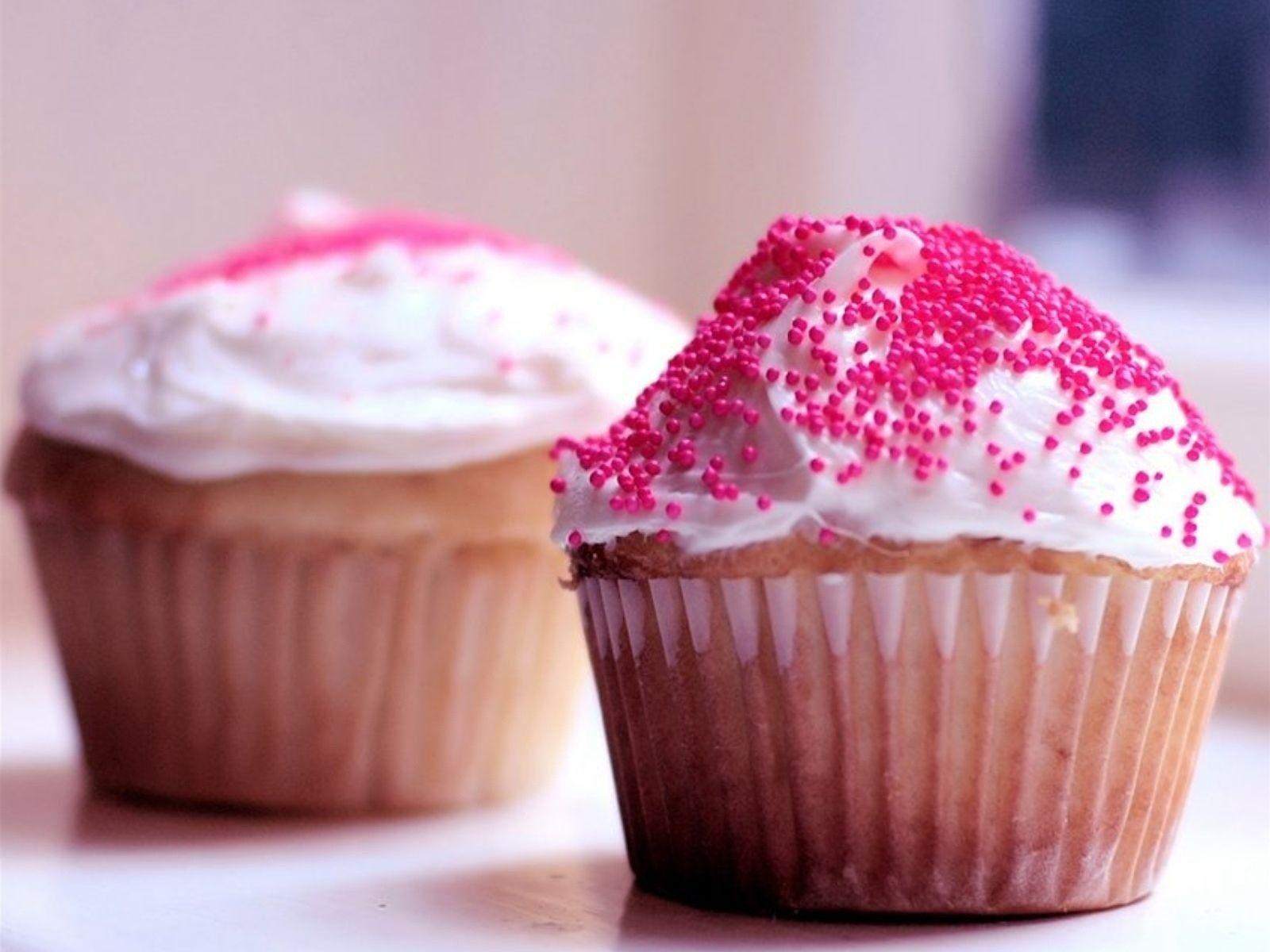 Wallpaper For > Pink Cupcake Background