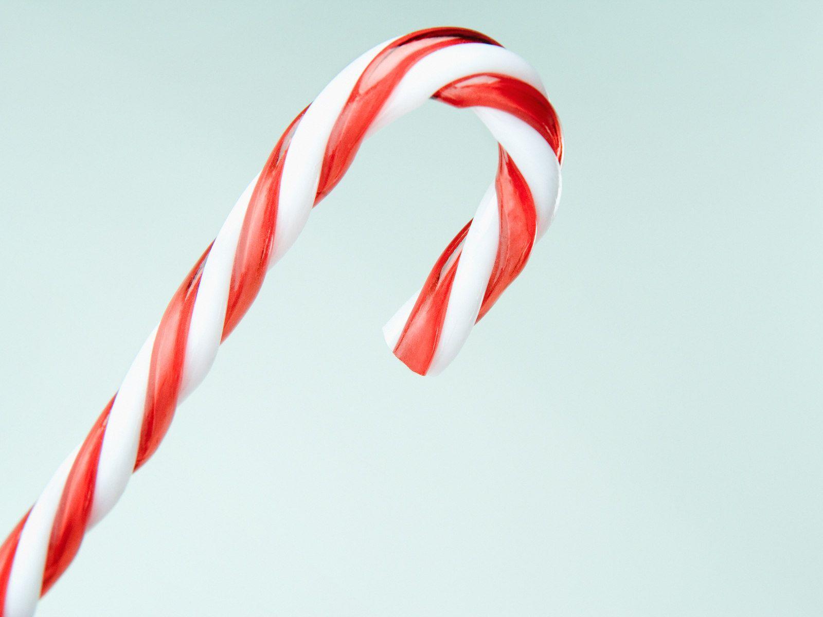 Christmas Candy Cane PPT Background for Presentation