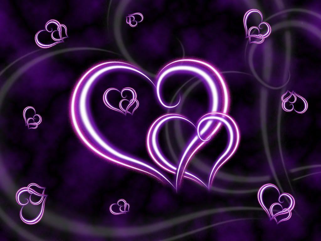 Pink Heart Background for Desktop Full HD Wallpaper 1024x768PX
