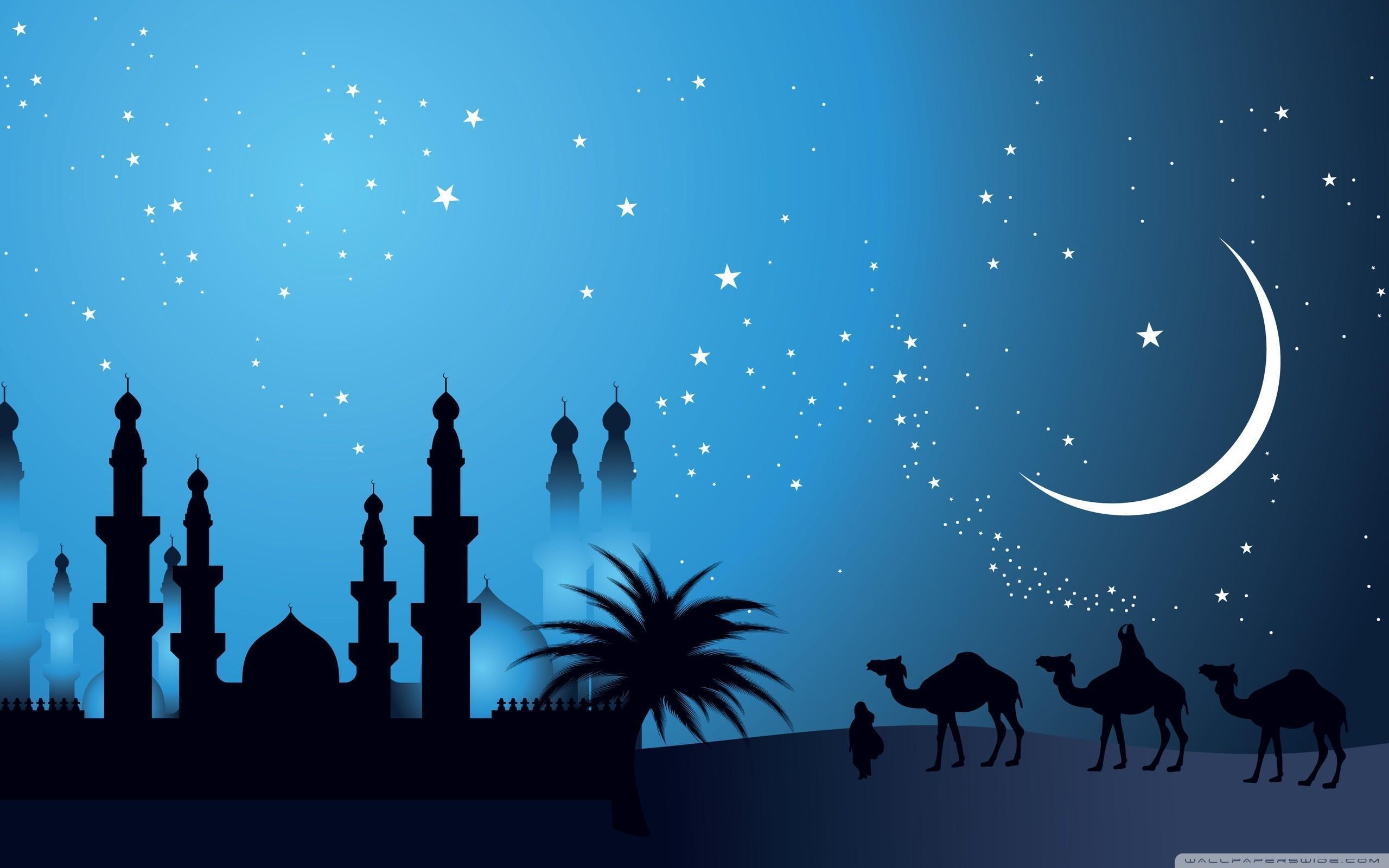 Arabic Night Sky Background Wallpaper
