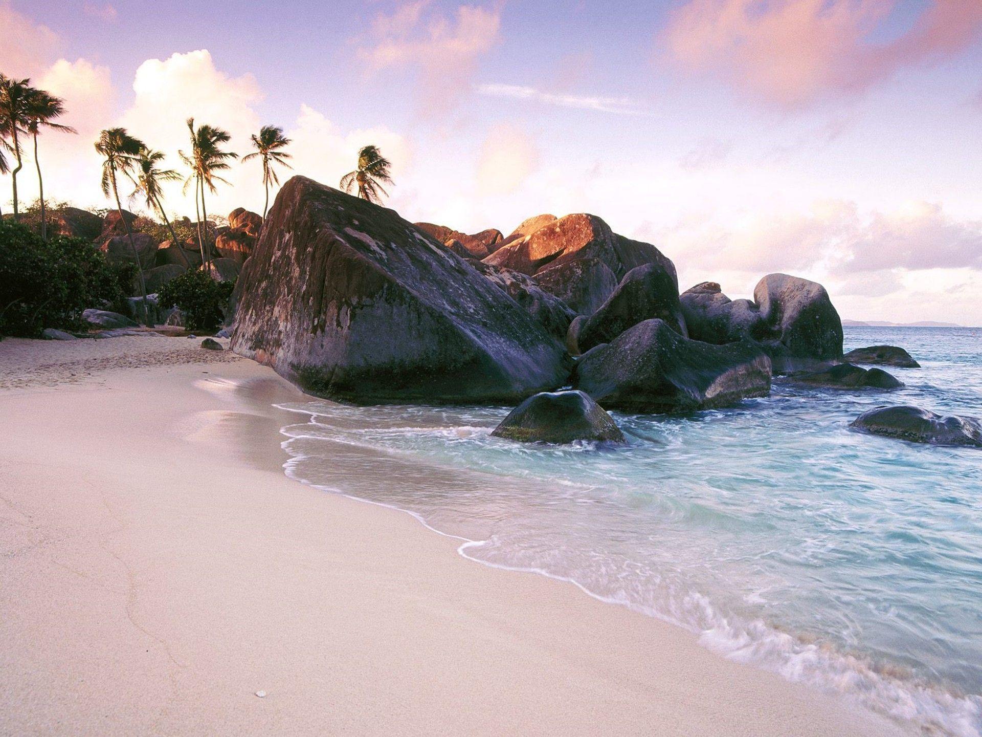 image For > Caribbean Island Sunset