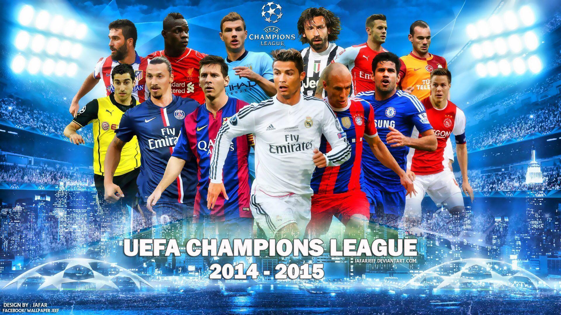 UEFA Champions League 2014 2015 Football Stars Wallpaper Wide Or
