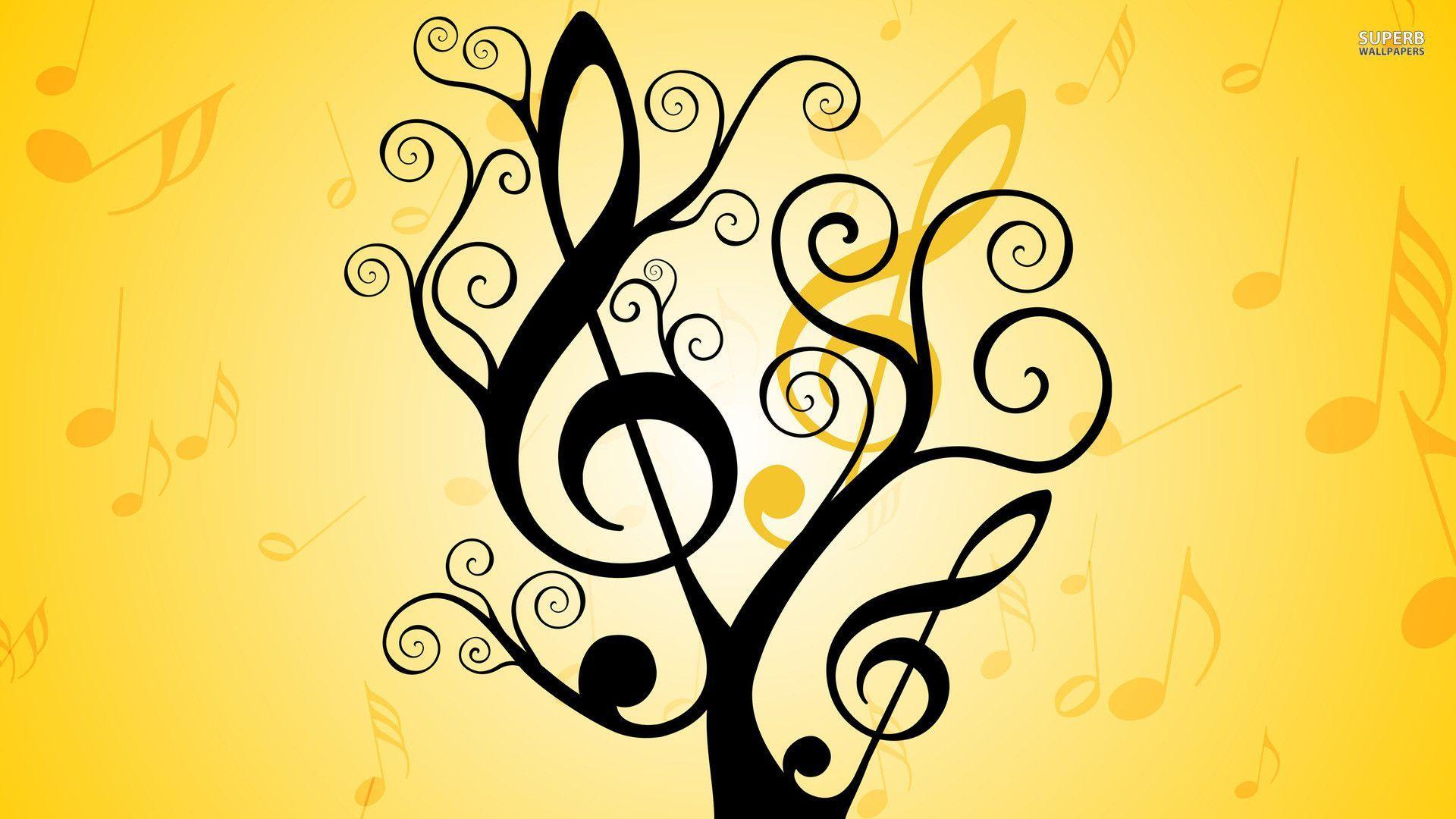 Wallpaper Music Notes. Download HD Wallpaper