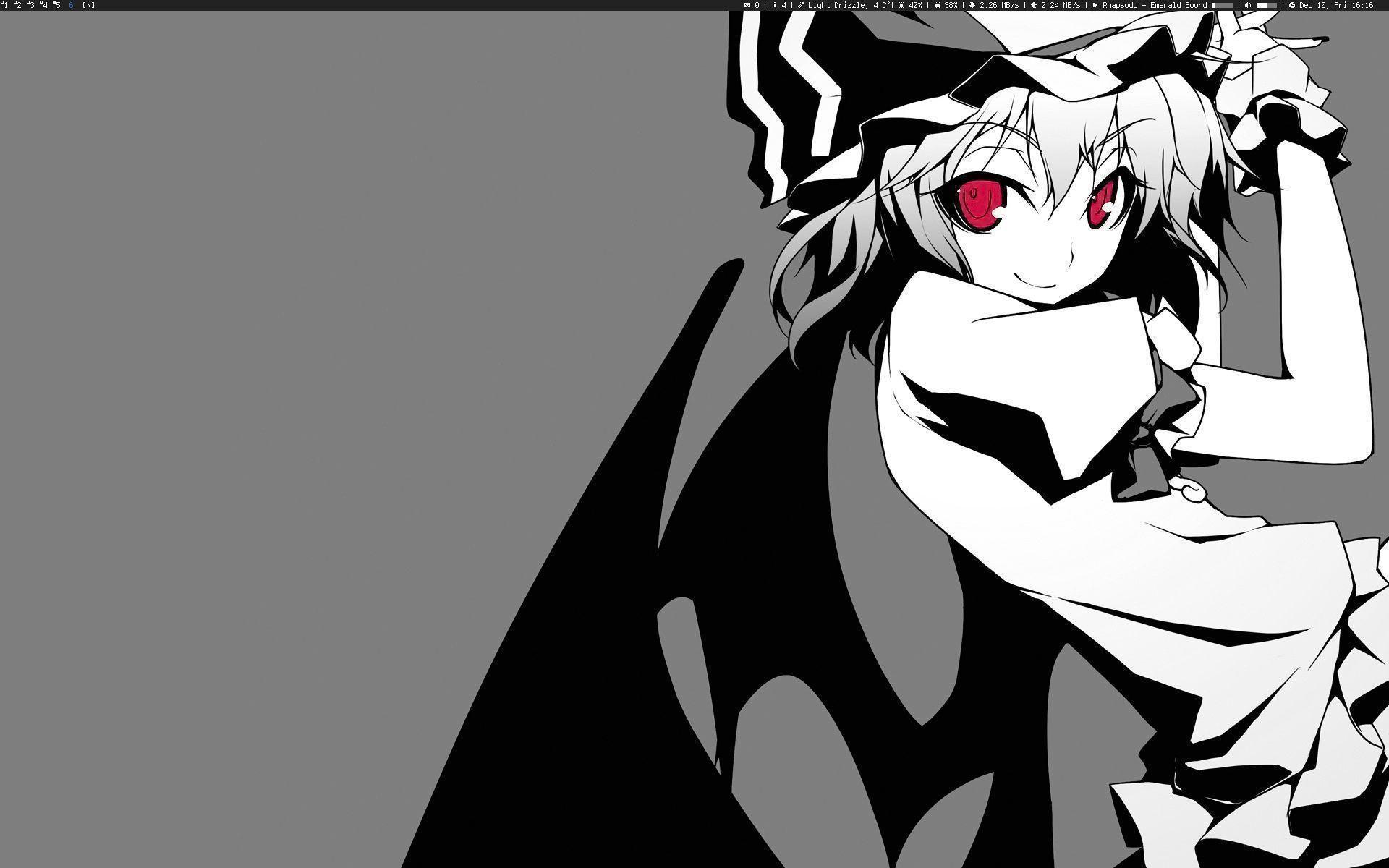 Anime Black And White Wallpaper