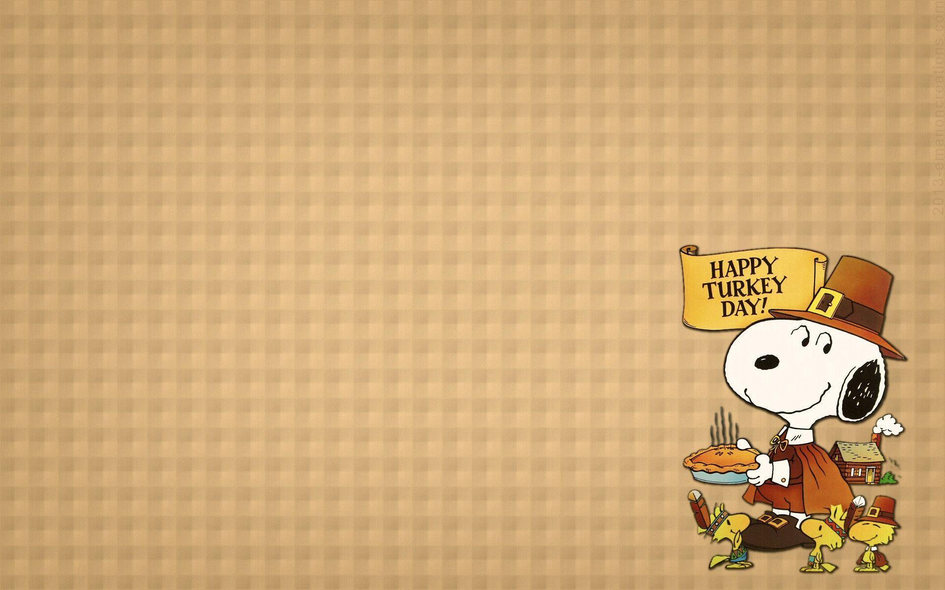 Wallpaper For > Snoopy Thanksgiving Background Image