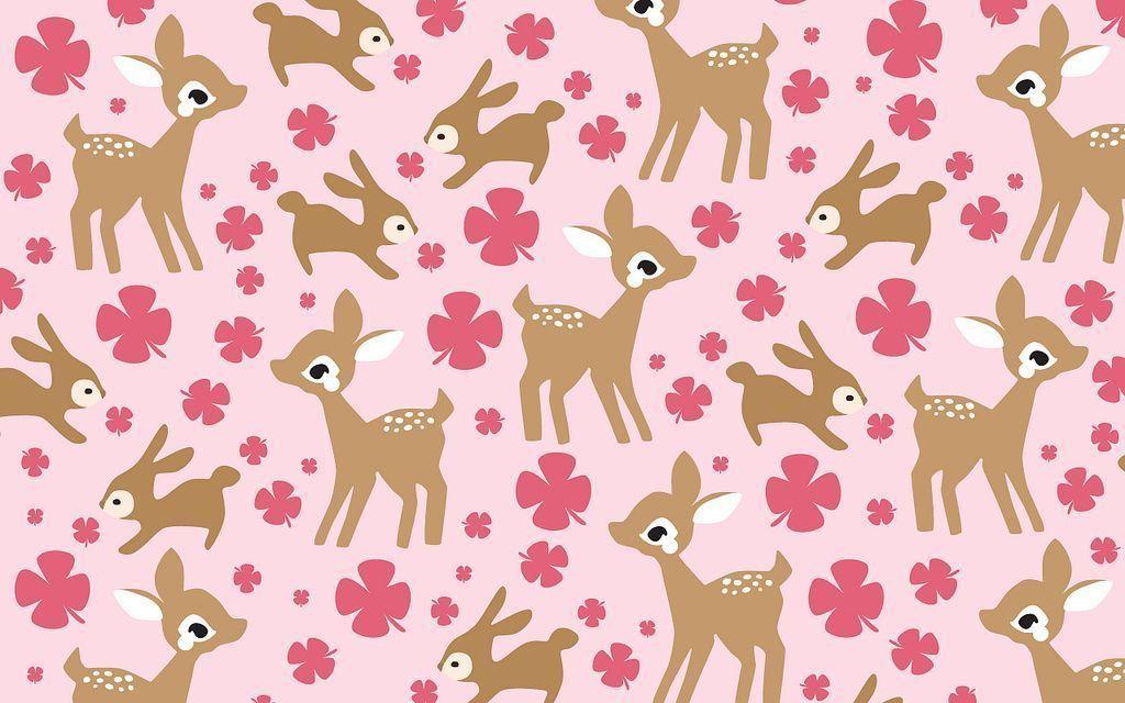 Beautiful Kawaii Deer Wallpaper By Ella Allman High Resolution