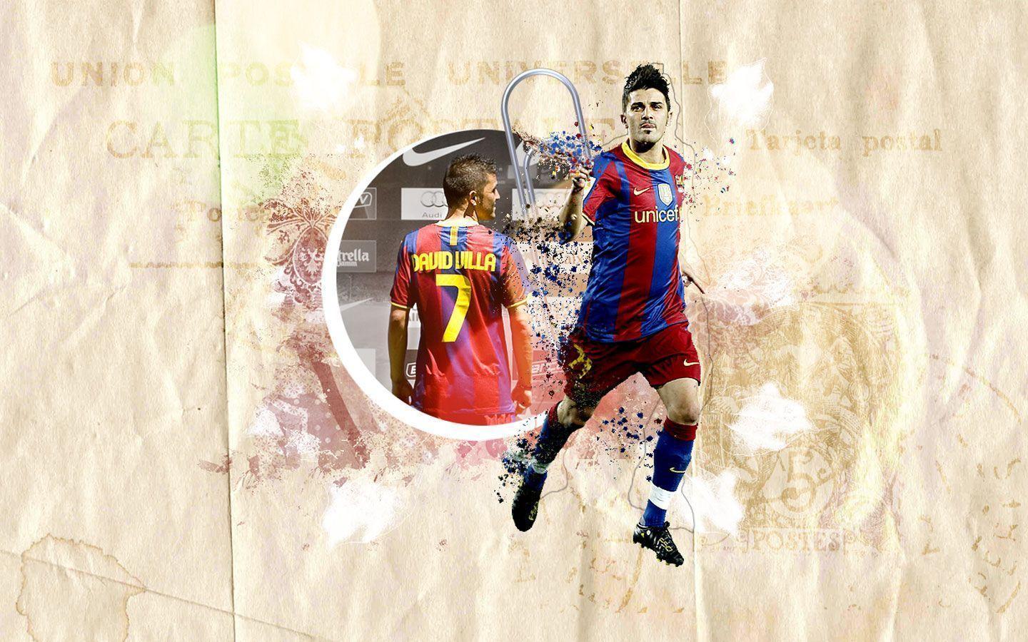 David Villa Barcelona Wallpaper 1440x900 px Free Download