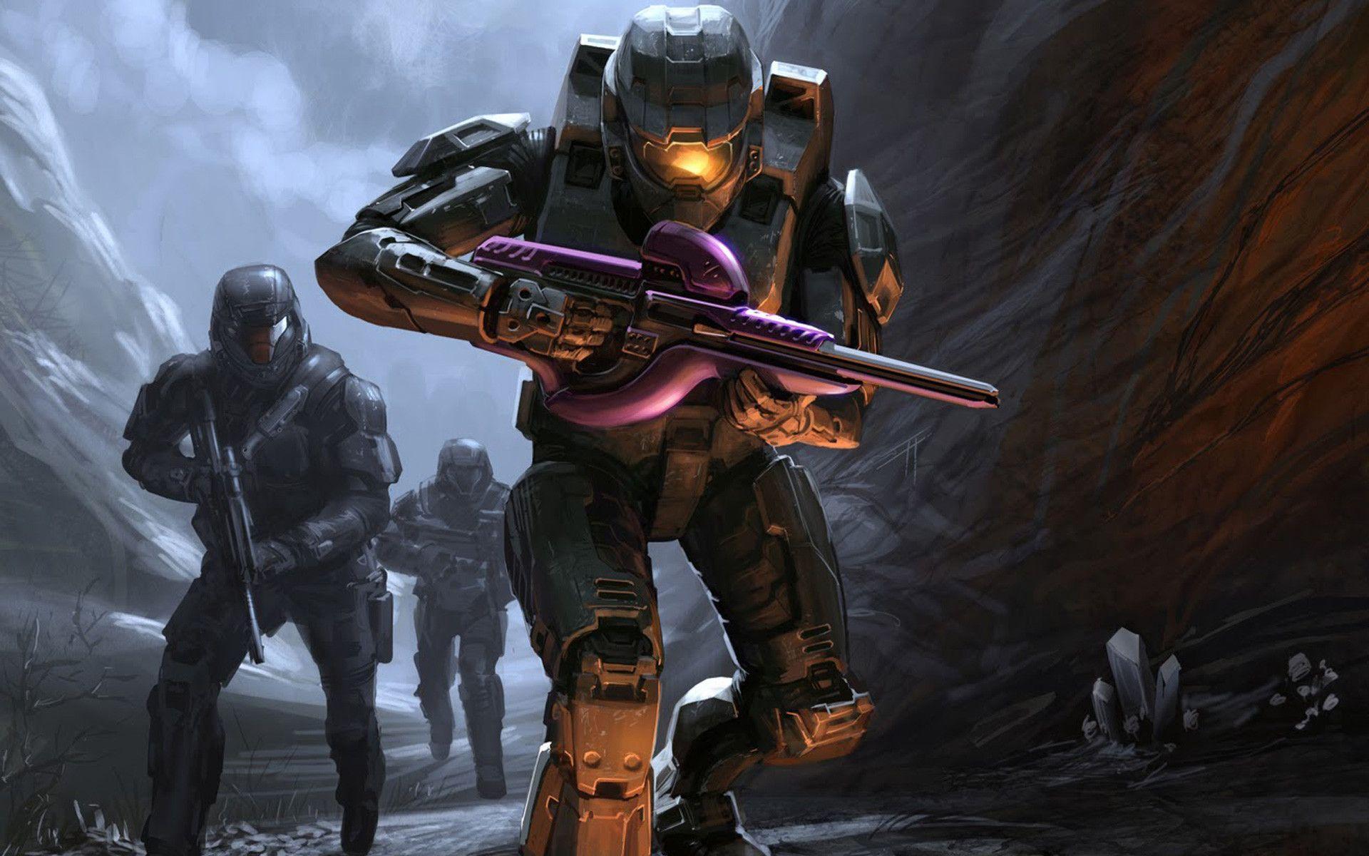Wallpaper For > Halo 3 Wallpaper Master Chief And Arbiter