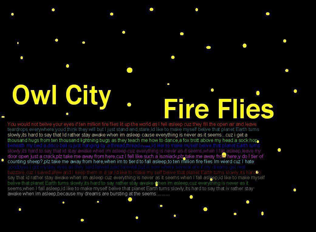 Owl City Fireflies Lyrics Az Darksiders Artifact Guide