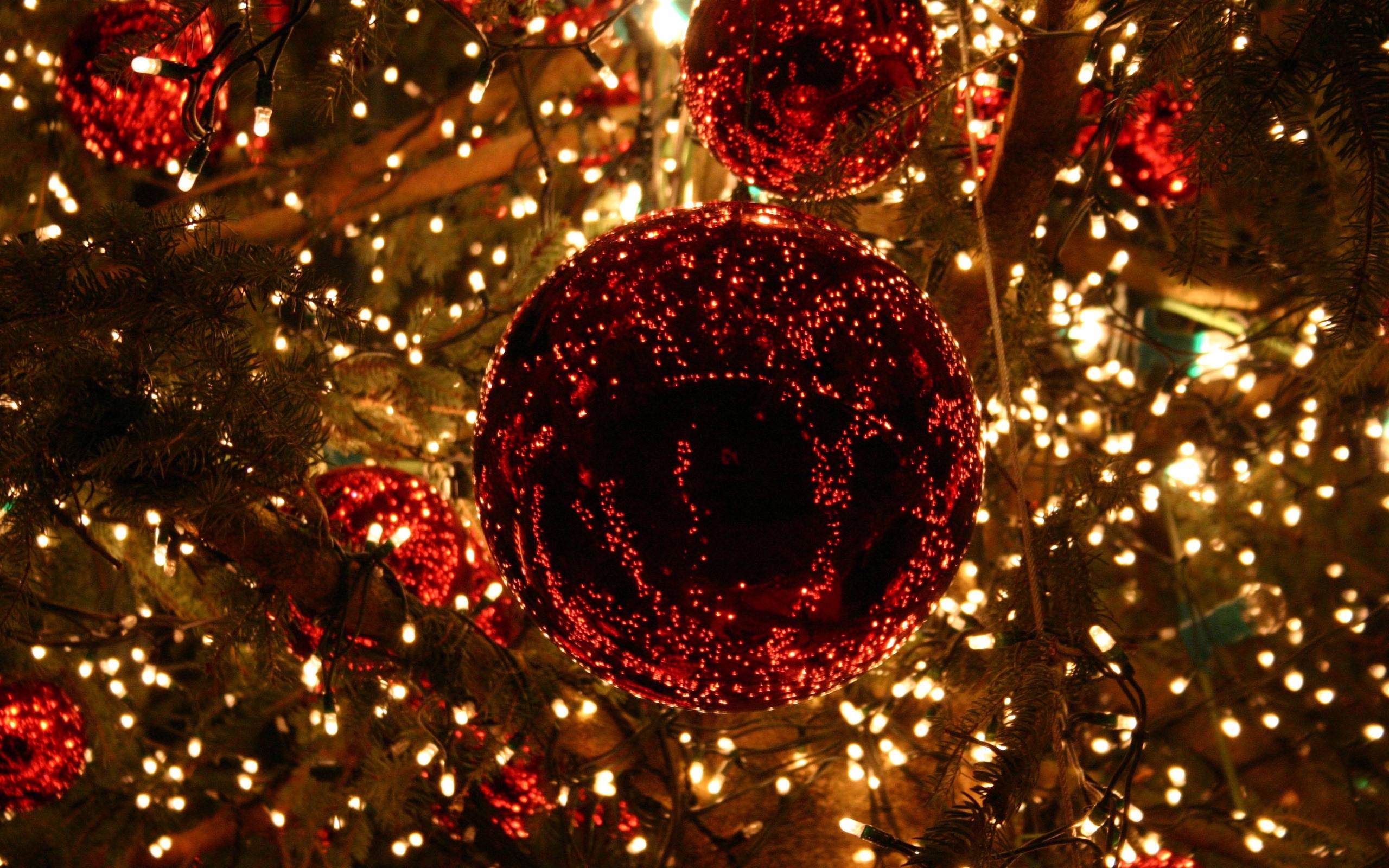 Xmas Stuff For > Red Christmas Lights Wallpaper