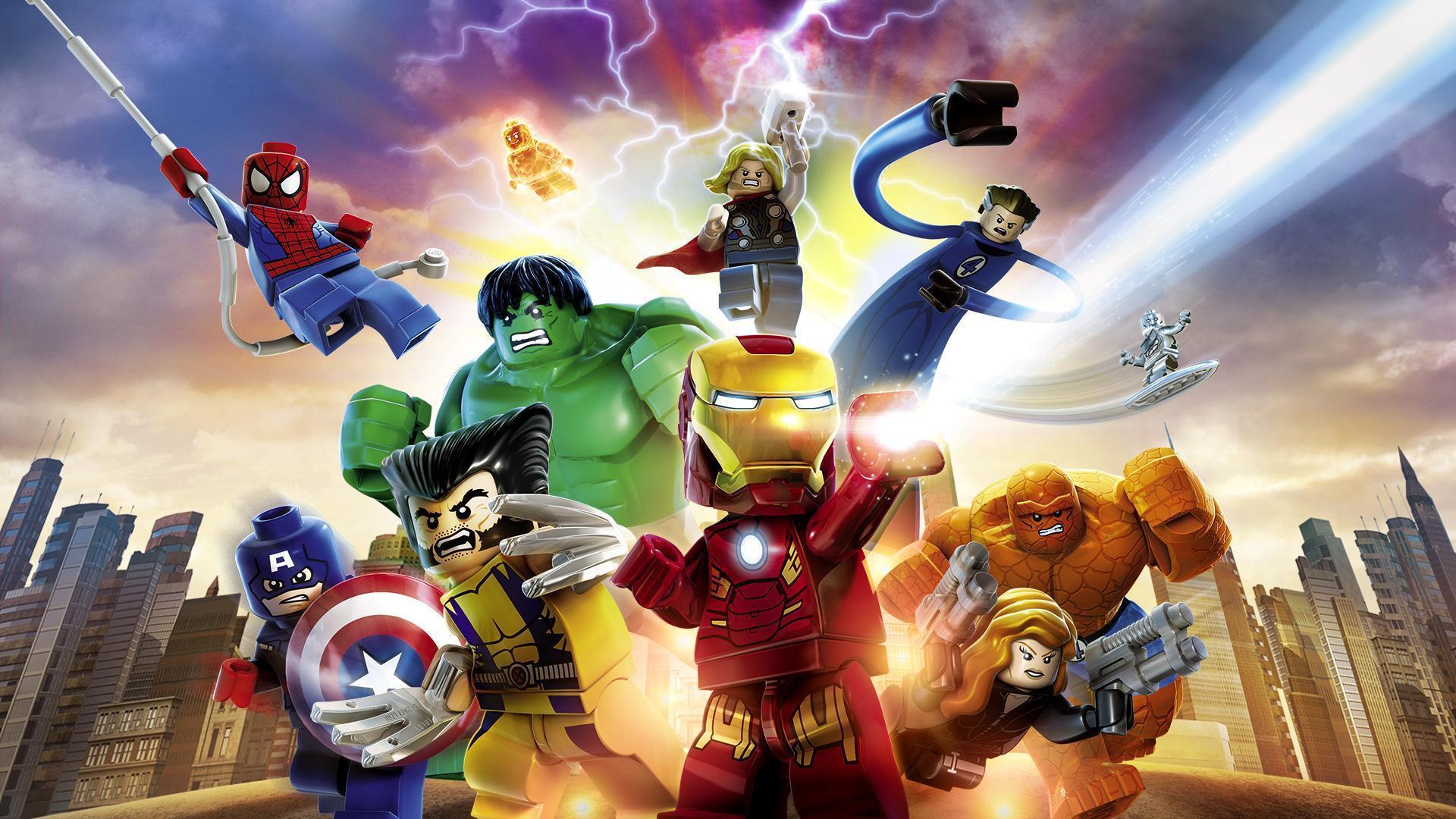 lego marvel characters wallpaper