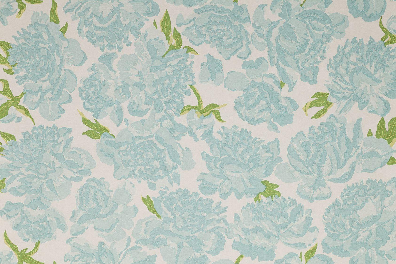 Peonies Wallpaper Farr Cloth