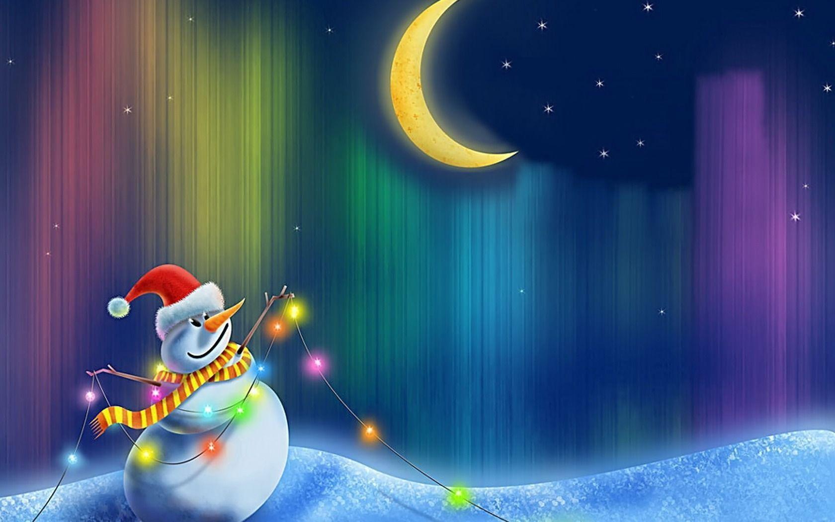 Download Happy Snowman Wallpaper Christmas Holidays Wallpaper