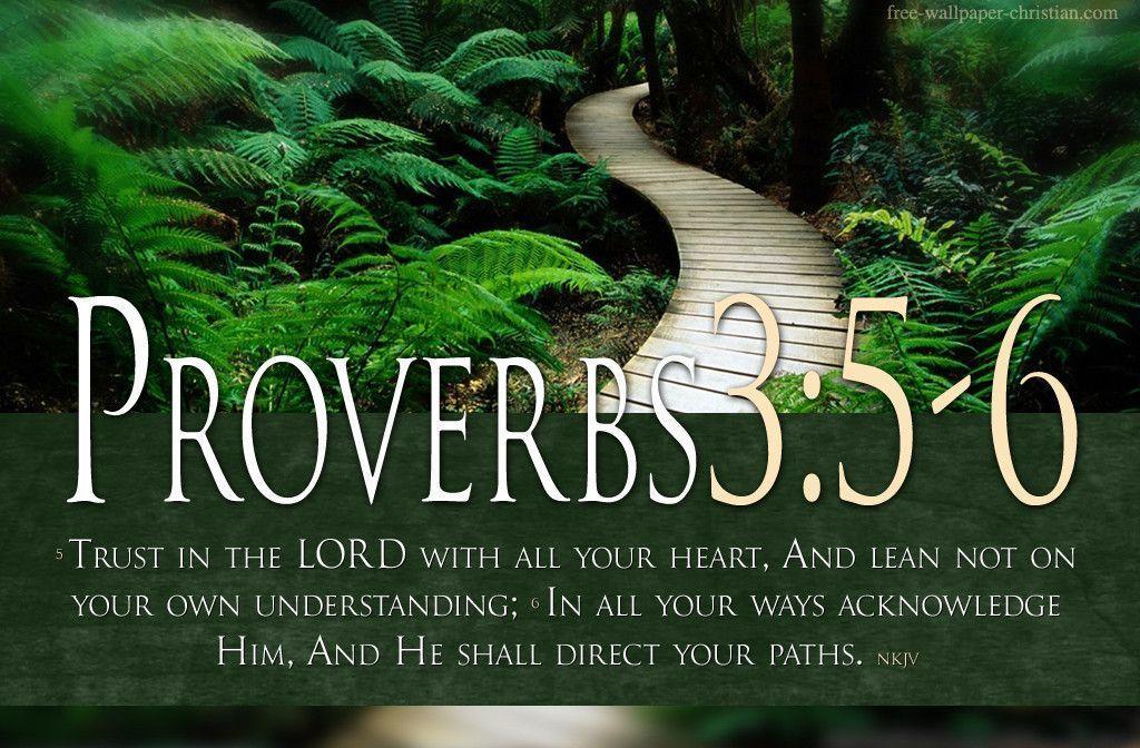 Bible Verses Trust GOD Proverbs 3:5 6 HD Wallpaper. TOHH Bible