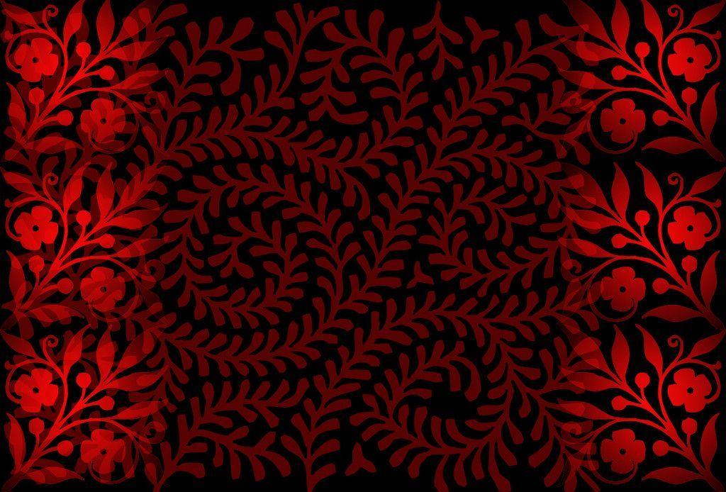 Red Flowered Wallpaper Designs HD