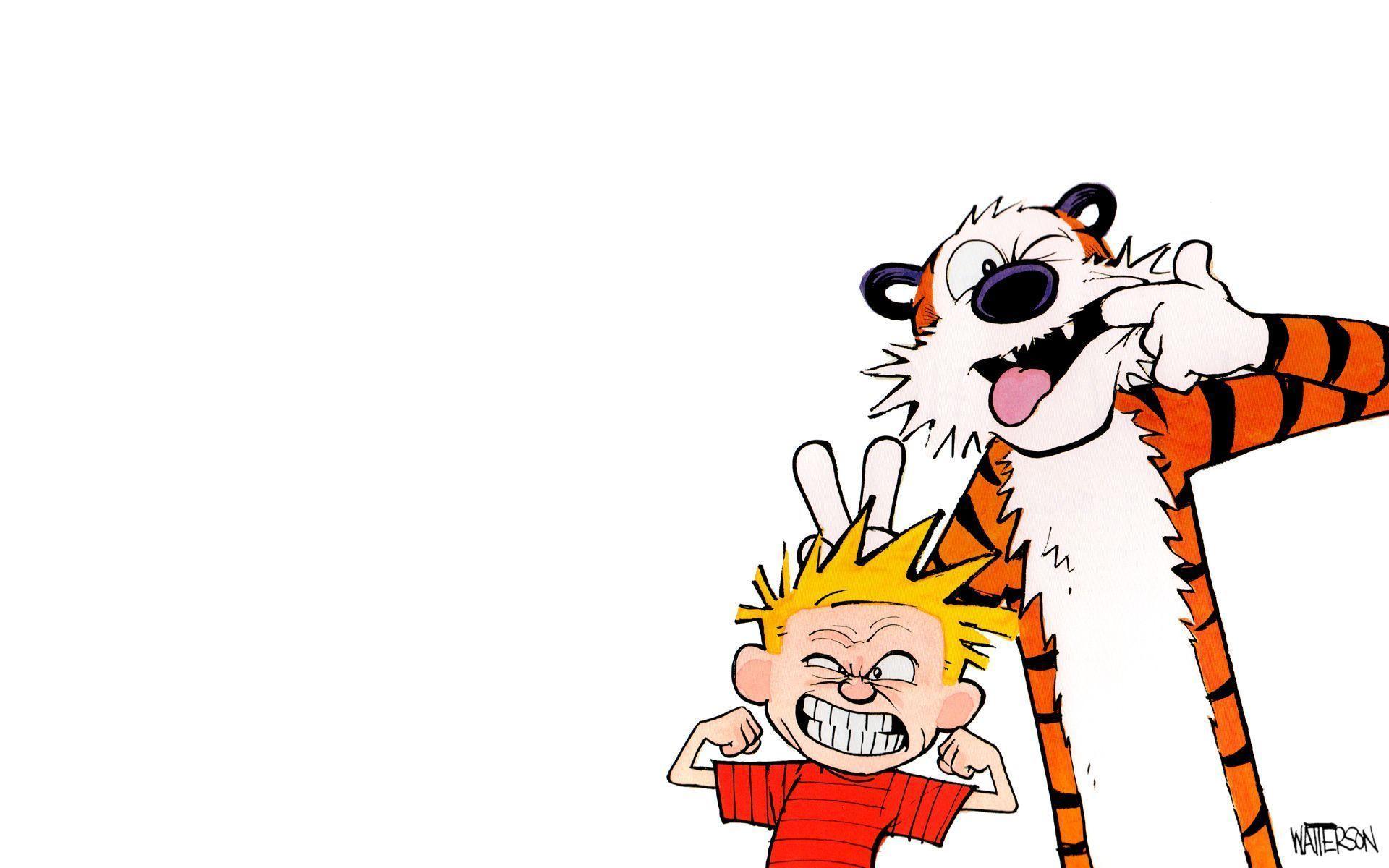 Calvin And Hobbes Back Free Desktop Wallpaper