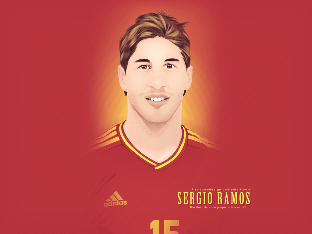Sergio Ramos Spain 2014 Free Wallpaper