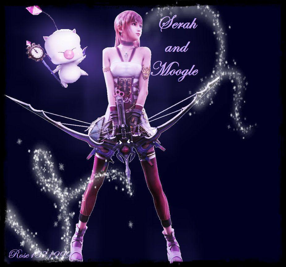 Serah and Moogle Wallpapers by rose1371999