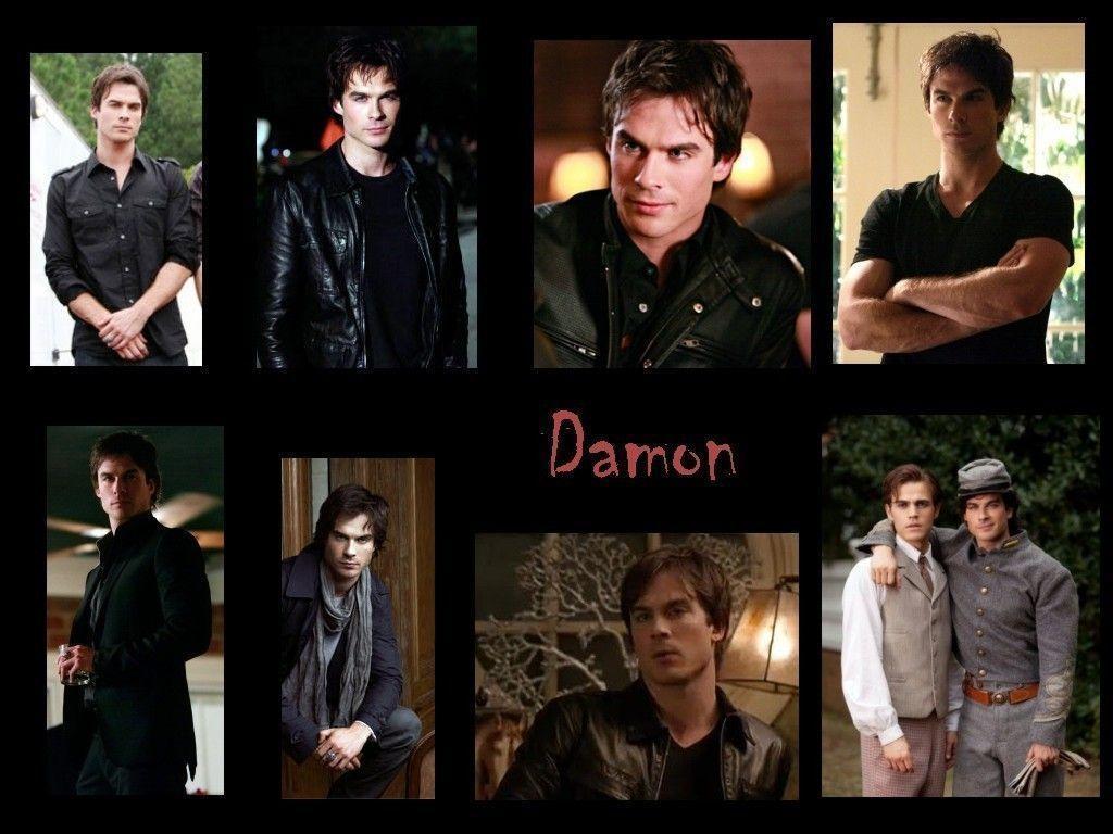 Damon Multi Wall Vampire Diaries Wallpaper