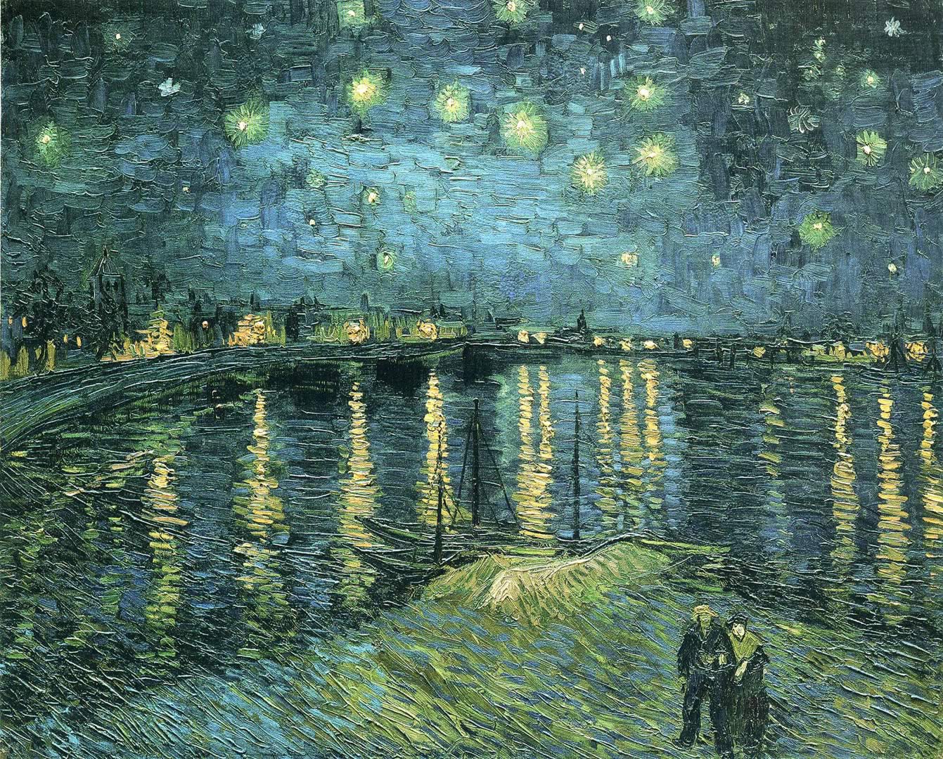 Starry Night Over The Rhone Impressionist Vincent Van Gogh