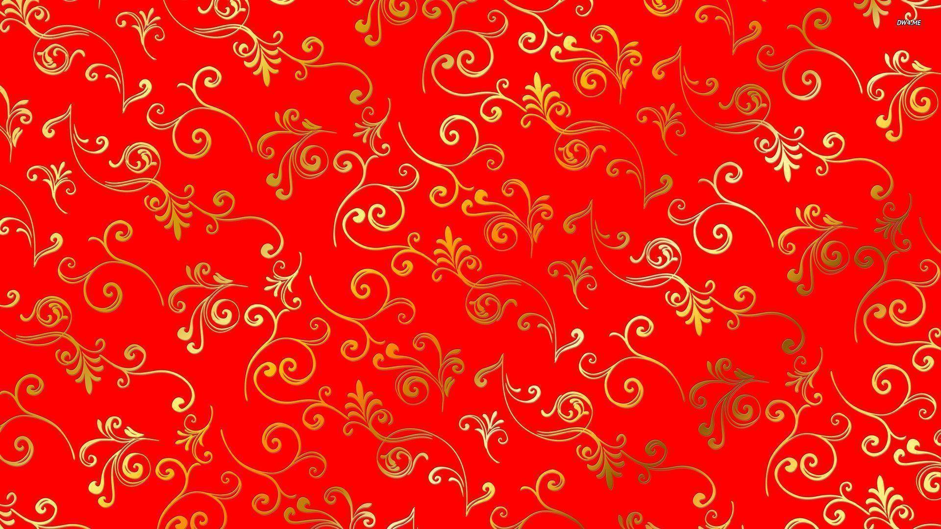 Golden swirl pattern wallpaper wallpaper - #