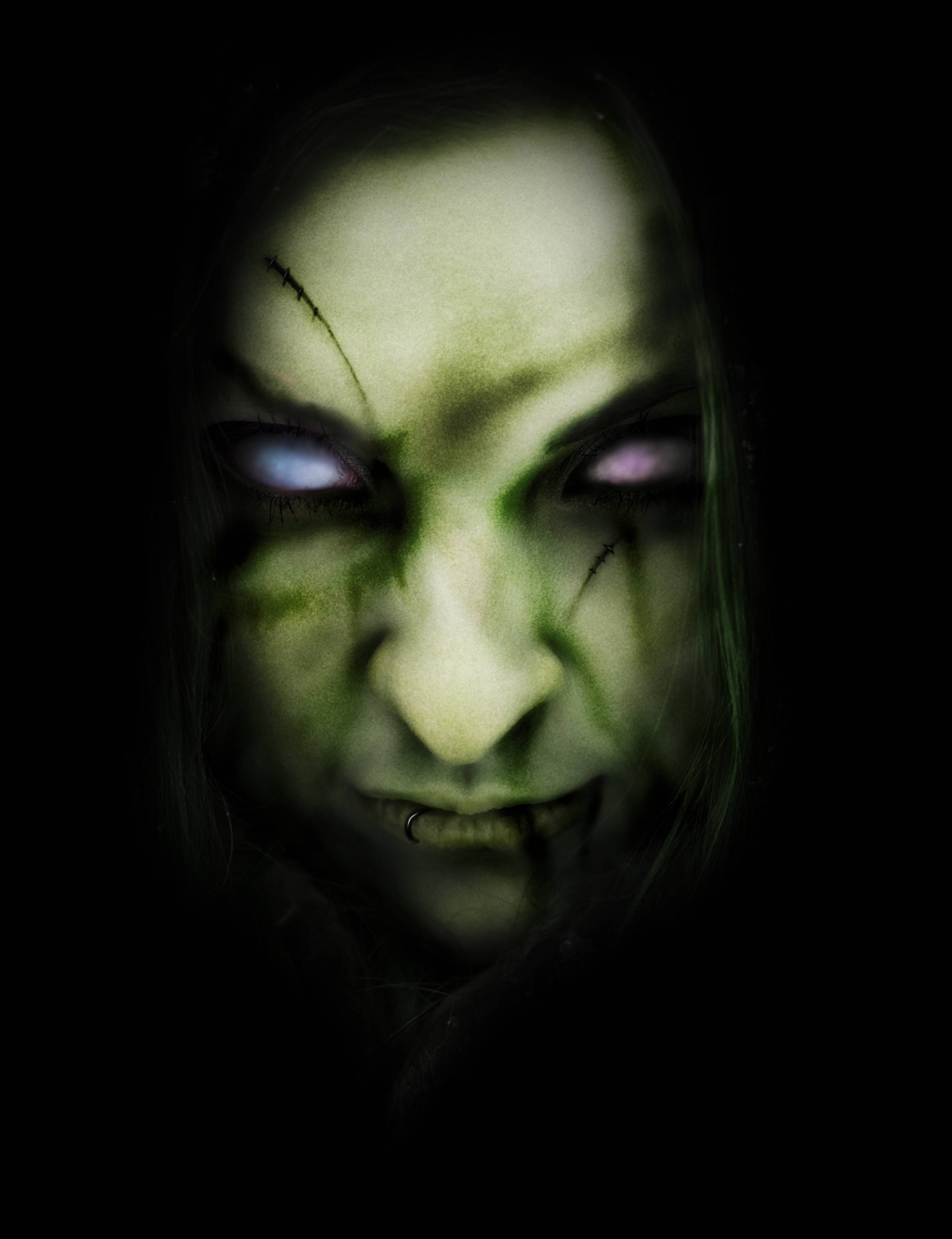 scary demon face wallpaper