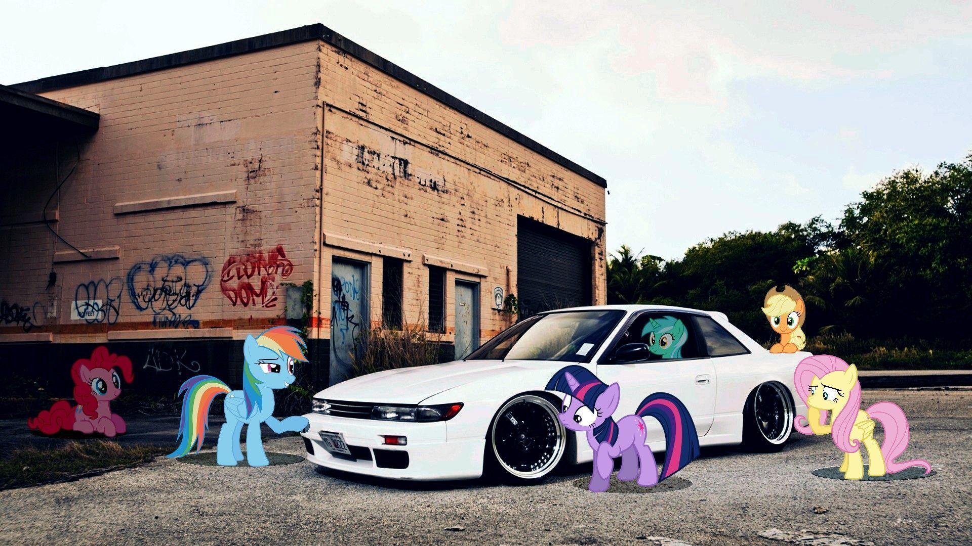 Ponified Nissan Silvia S13 Wallpaper