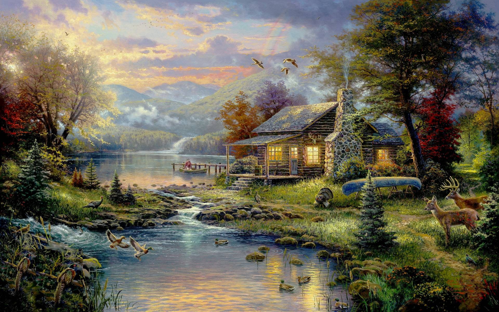 Thomas Kincade Wallpapers Wallpaper Cave