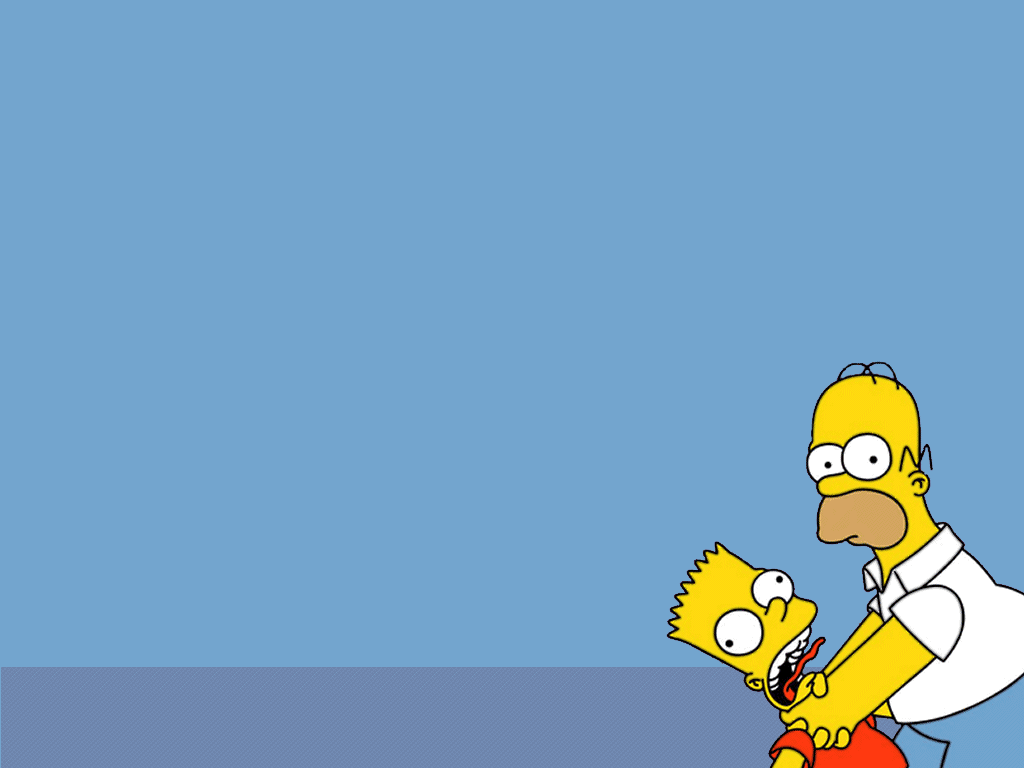 Homer strangles bart Wallpaper Wallpaper 21521