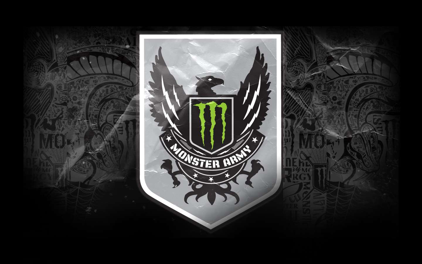 Monster Army Logo Wallpaper Free