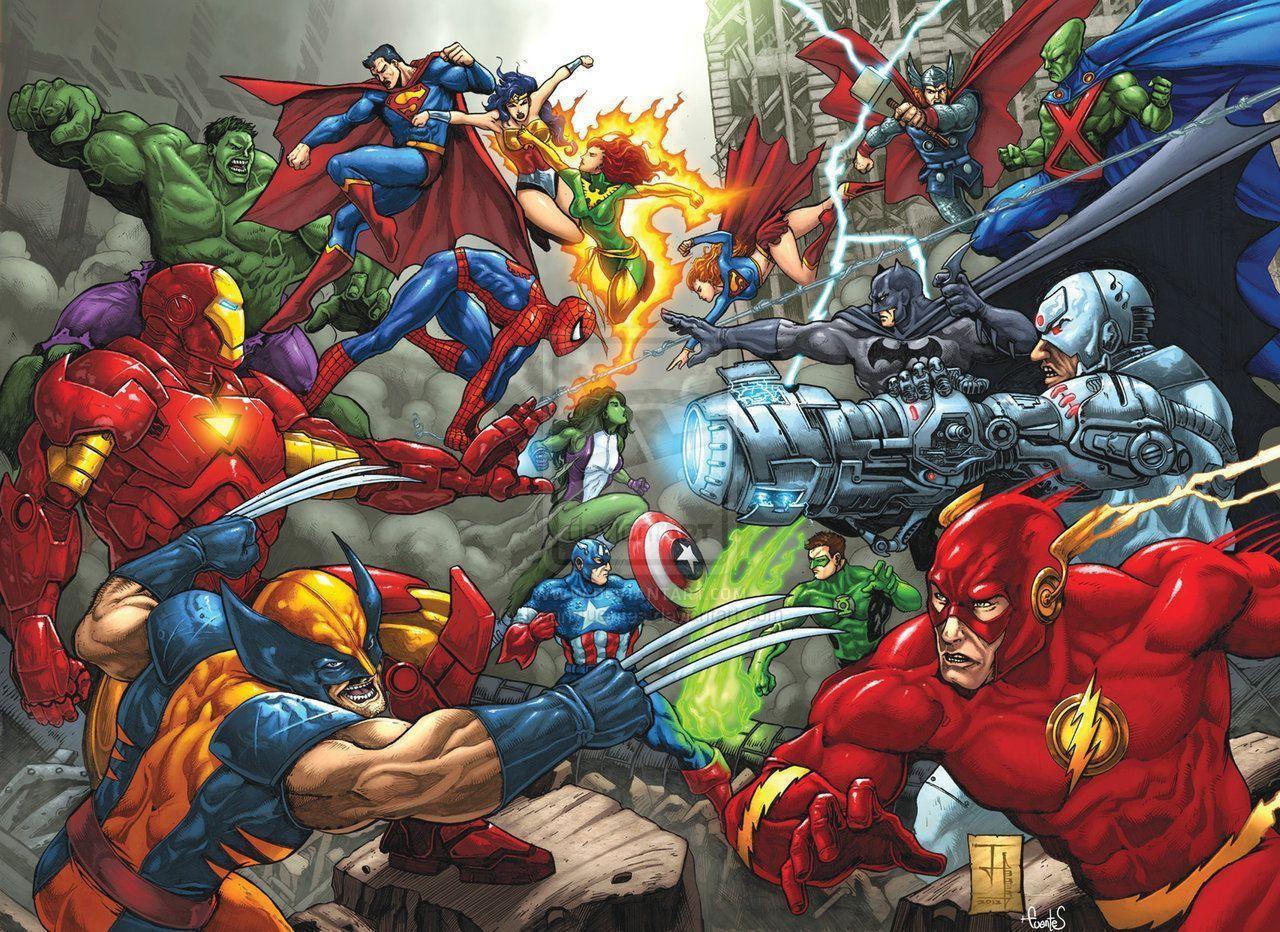 Marvel Vs DC commission