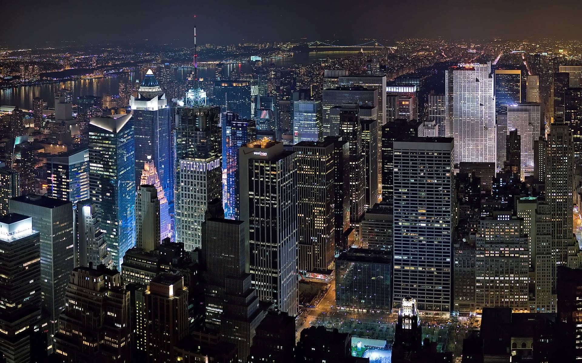 city landscape at night