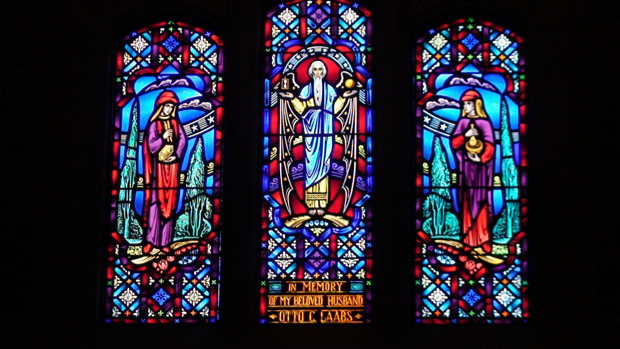 Stained glass art window religion f_JPG wallpapers