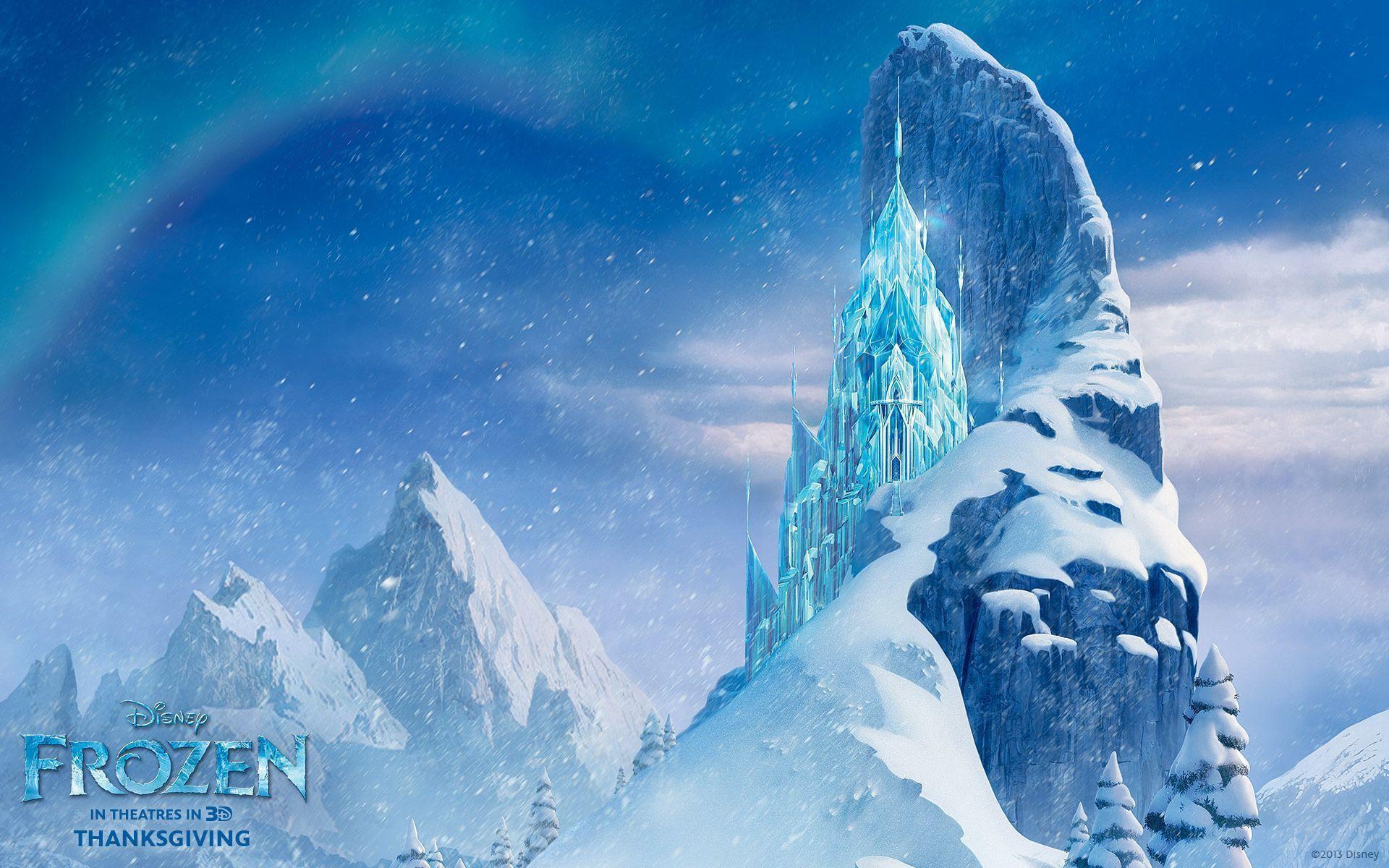 Ice Castle from Disney's Frozen Desktop Wallpaper