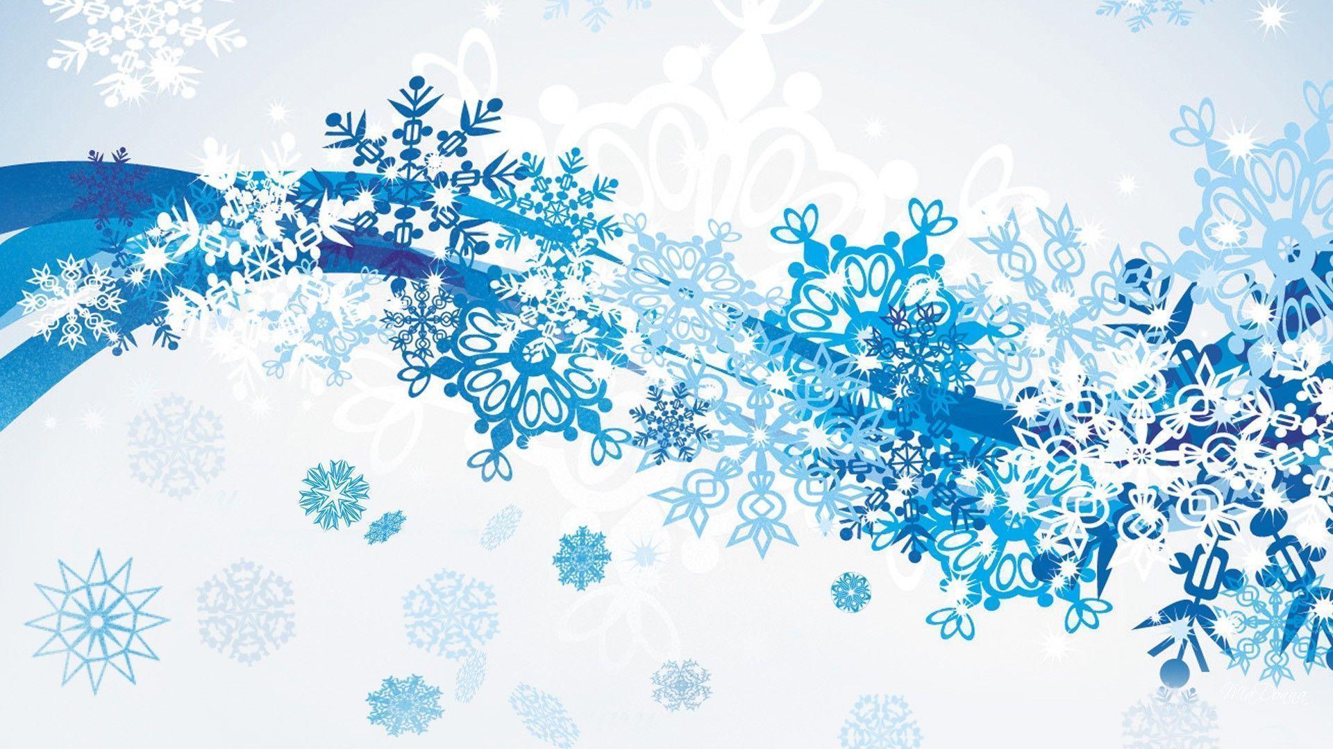 HD Winter Snow Scatter Wallpaper