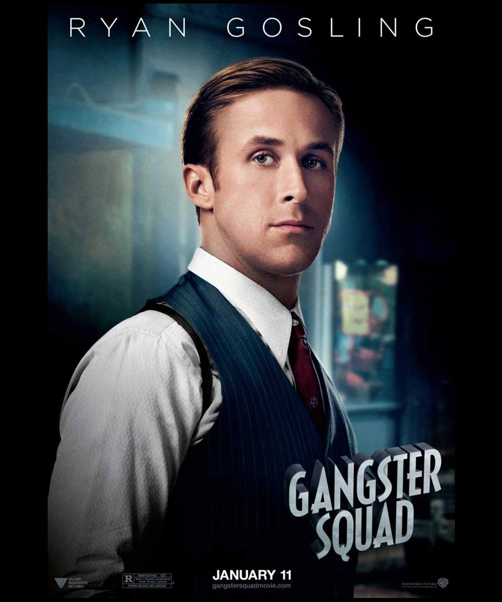 Ryan Gosling in Gangster Squad. Movie HD Wallpaper