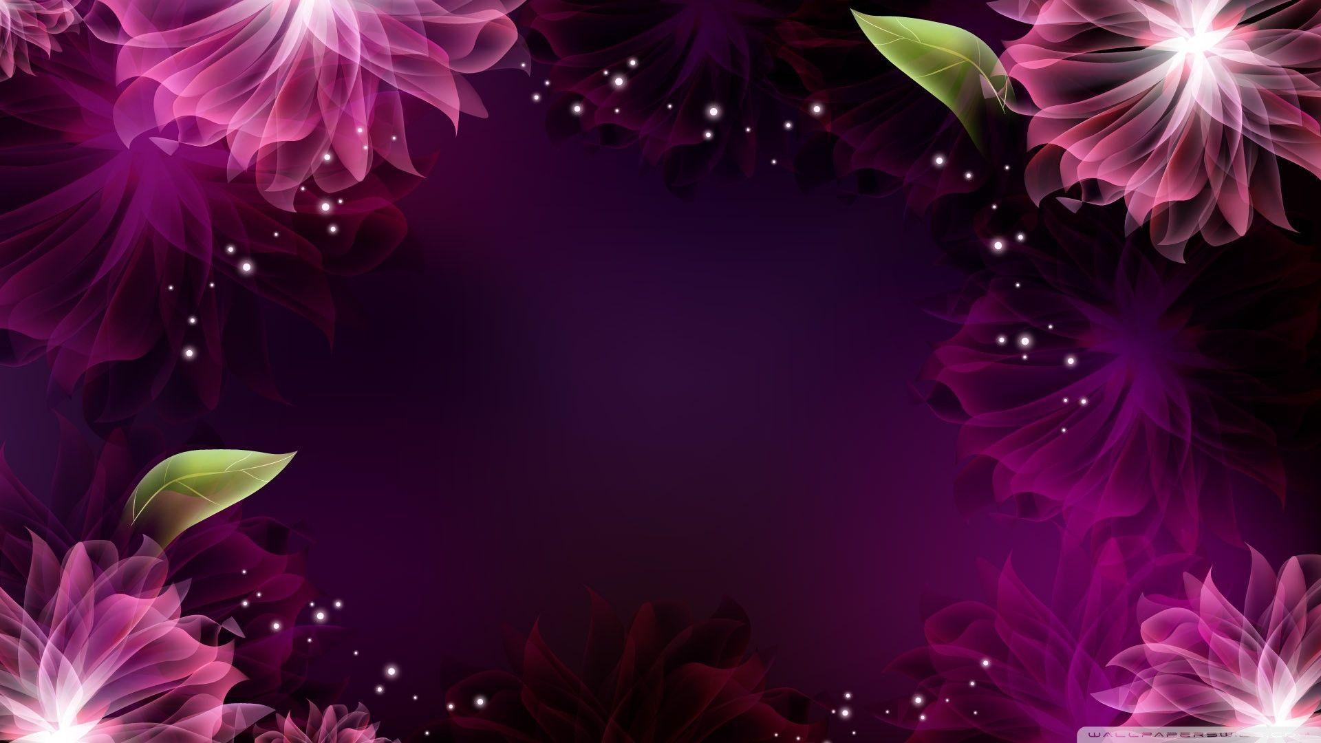 Purple Abstract Flowers HD Cool 7 HD Wallpaper. aduphoto