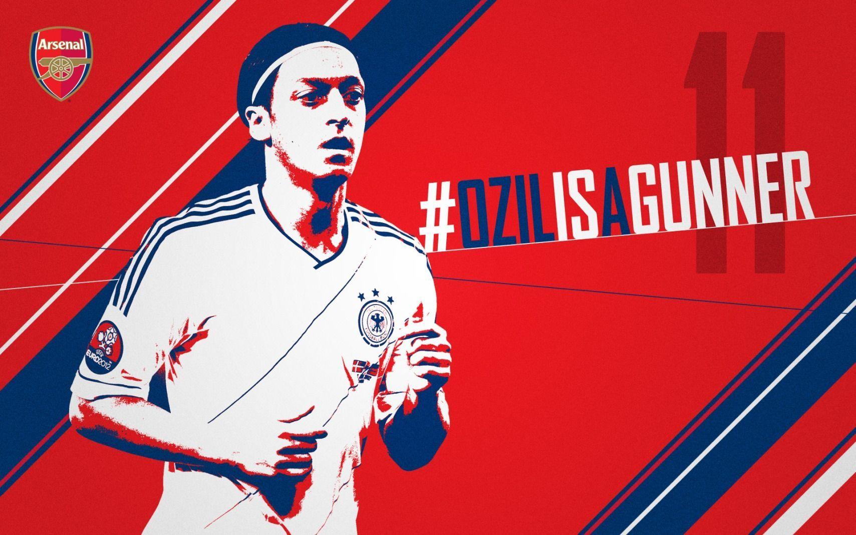 Animation graphic of Mesut Ozil Arsenal for wallpaper
