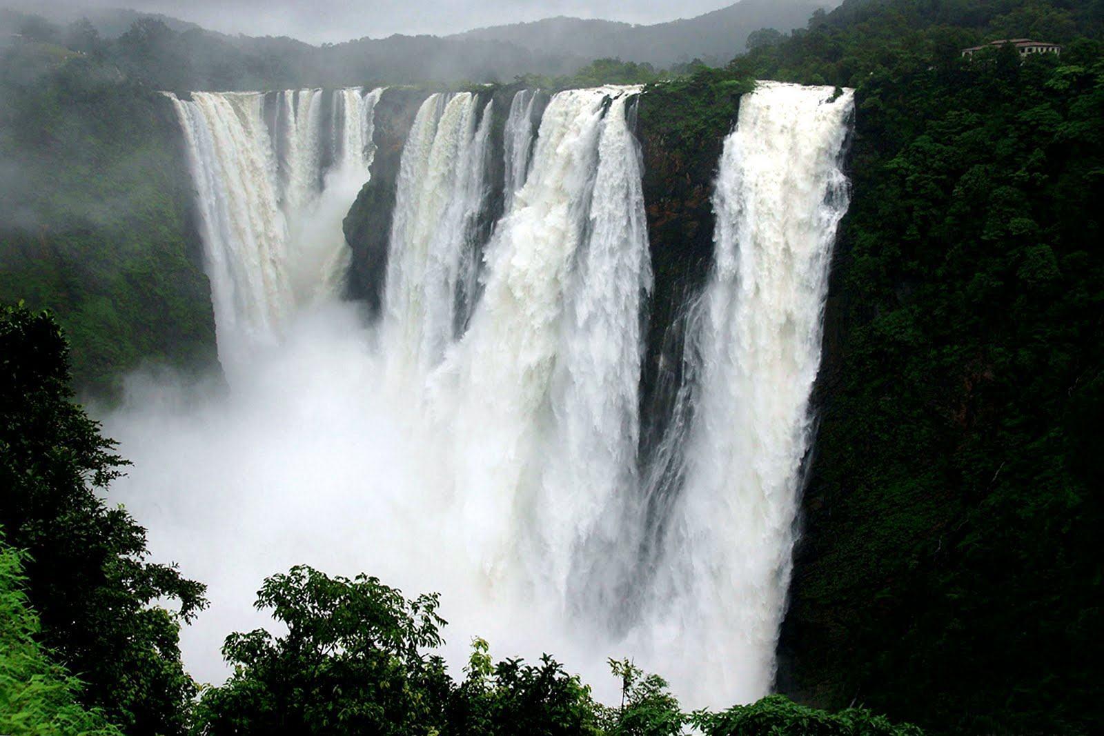 Amazing Jog Waterfalls quality Wallpaper Shimoga Karnataka HD Wa