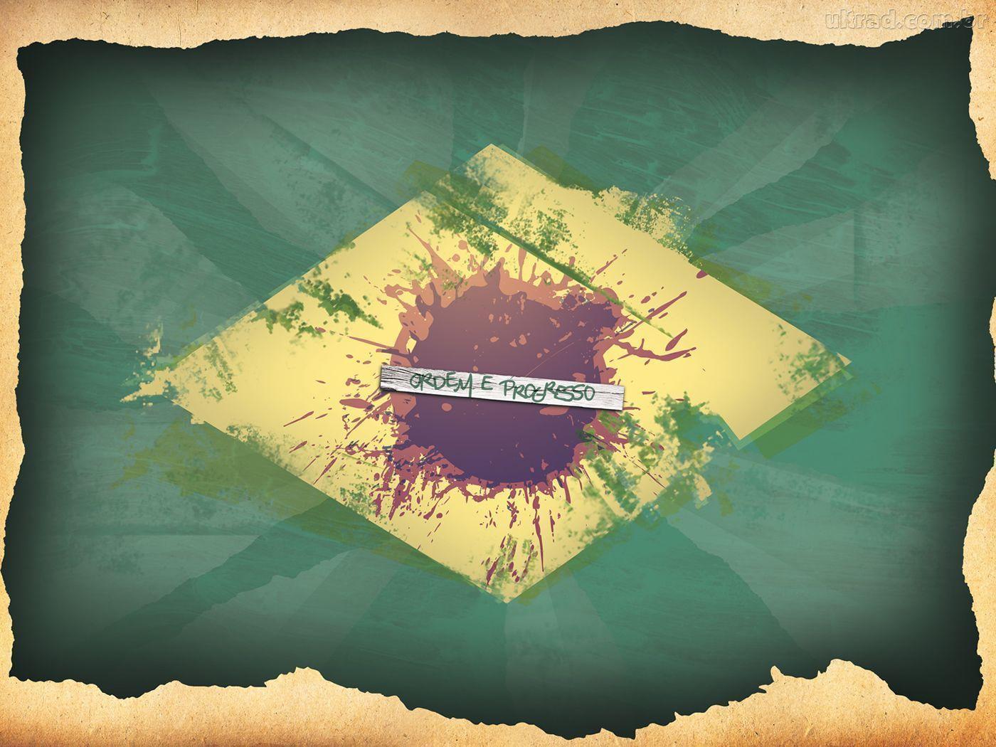 Papel de parede bandeira brasil