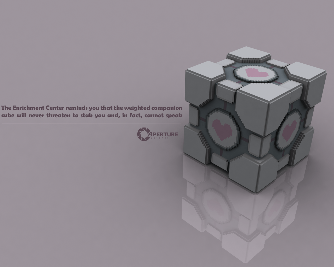 Can you save the companion cube