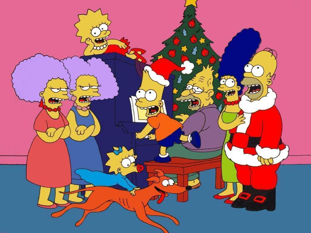 My Free Wallpaper Wallpaper, Simpsons Christmas