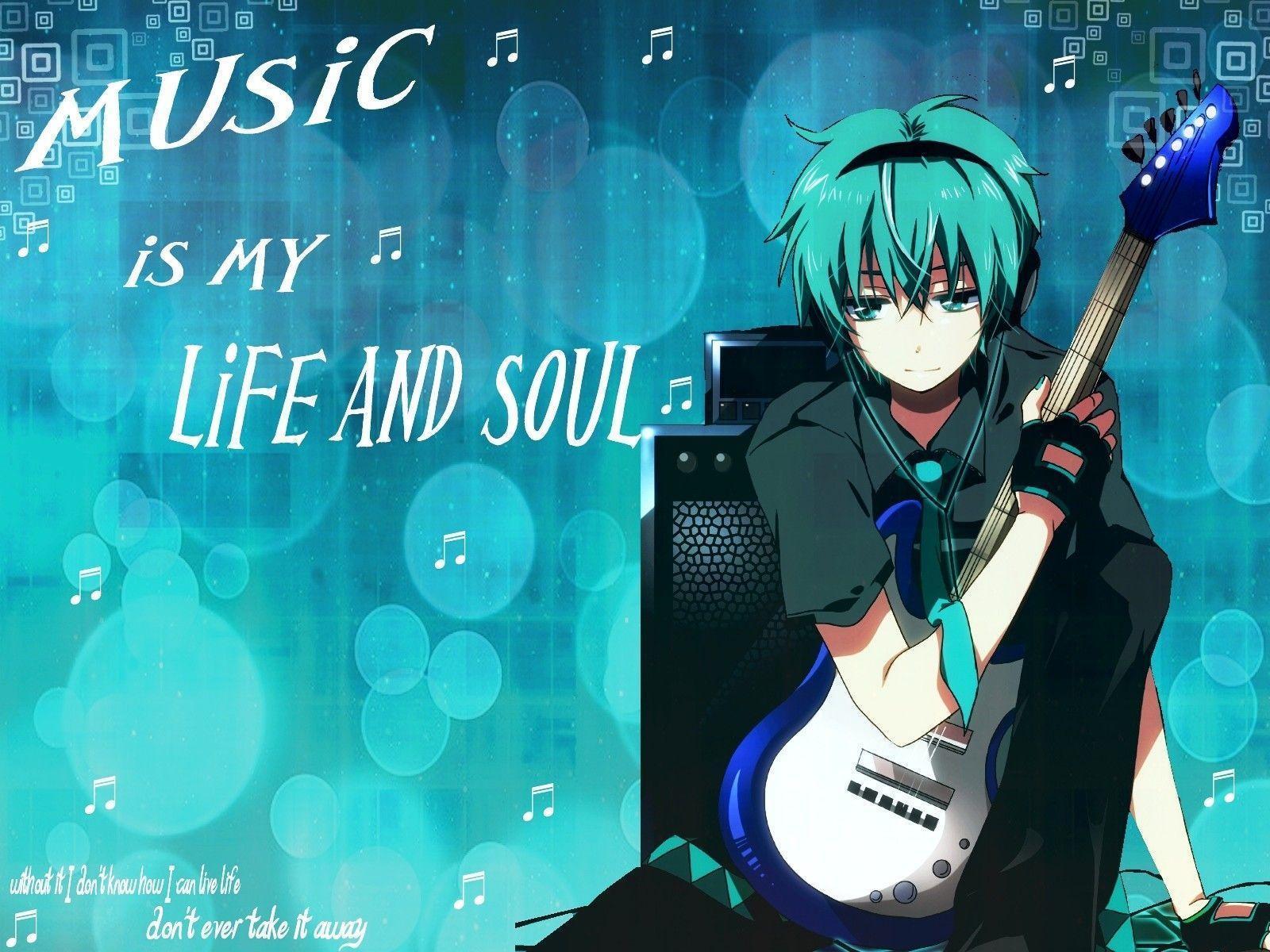 Download Listening To Music Anime Boy Sad Aesthetic Wallpaper |  Wallpapers.com-demhanvico.com.vn