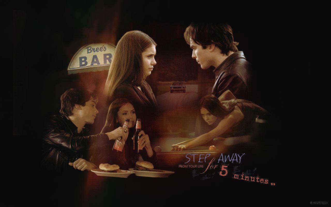 Edward & Bella & Elena image Damon And Elena Wallpaper HD