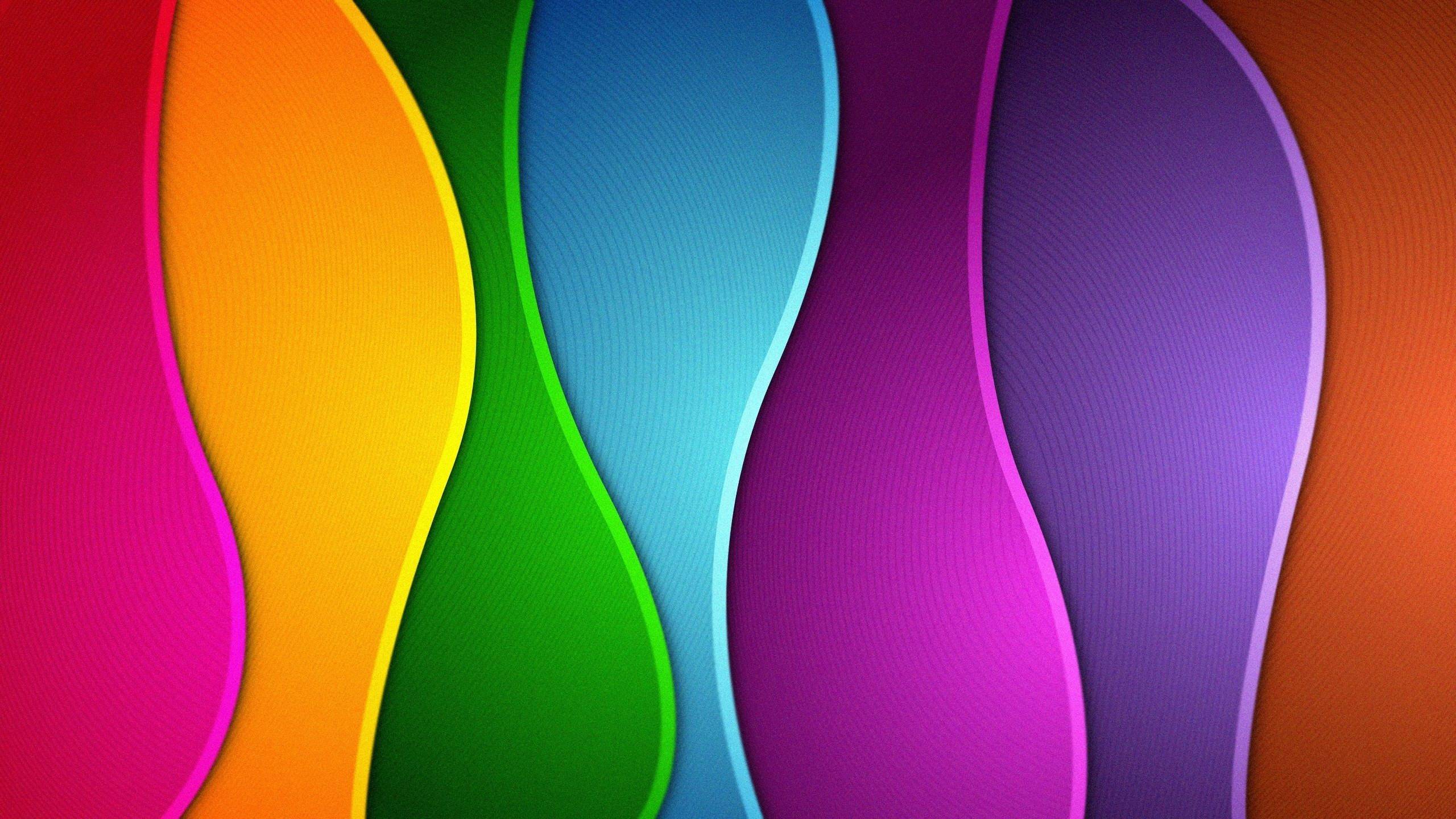 Wallpaper Colors, Rainbow, Abstract, Waves