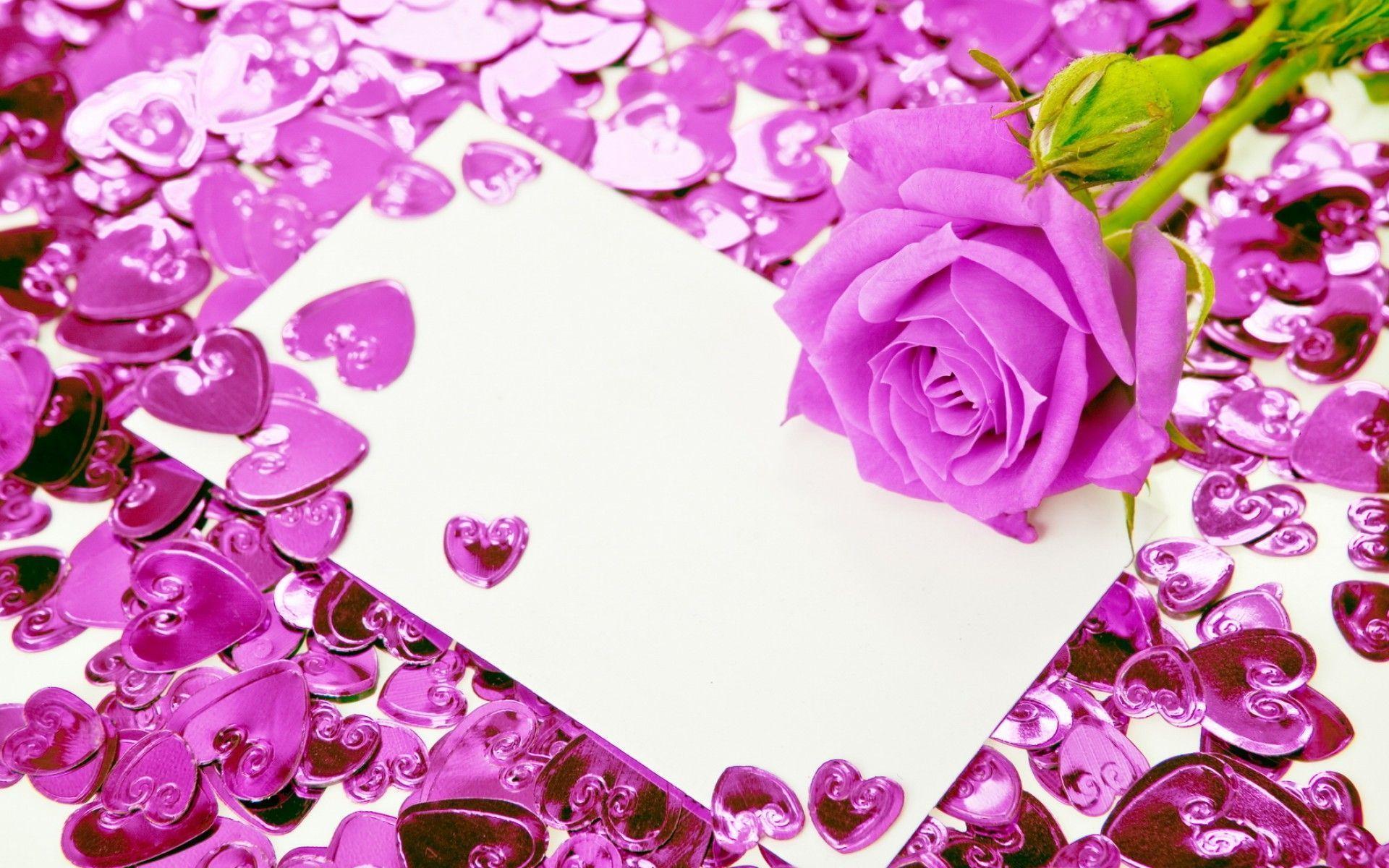 image For > Light Purple Heart Wallpaper